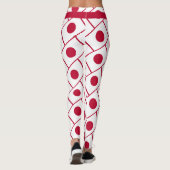 JAPAN Custom Text VOER JE EIGEN RACE Vlag UIT Leggings (Achterkant)