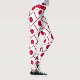 JAPAN Custom Text VOER JE EIGEN RACE Vlag UIT Leggings