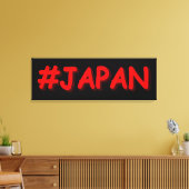 "#JAPAN" Cute Design. Bestel nu Canvas Afdruk (Insitu (Woonkamer))