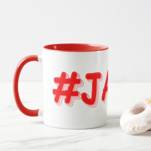 "#JAPAN" Cute Design. Bestel nu Mok (Met donut)