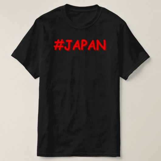 "#JAPAN" Cute Design. Bestel nu T-shirt (Design voorkant)
