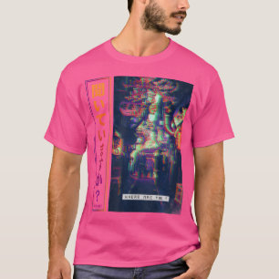 Japan Cyberpunk Art Clothes in Vaporwave Glitch Ar T-shirt