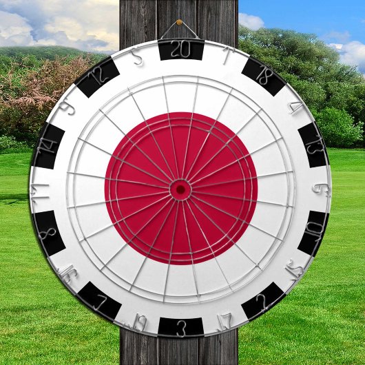 Japan-dartboard en Japanse vlag/spelraad Dartbord