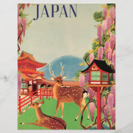  Japan Deer & Pagoda Scrapbook Paper