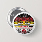 Japan Deutsch Deutschland Baum Wurzel Ronde Button 5,7 Cm (Voorkant /achterkant)