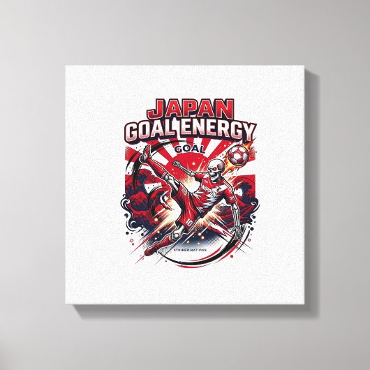 Japan Doel Energie Skelet Striker Naties Creatief Canvas Afdruk (Voorkant)