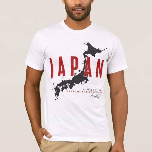 JAPAN EARTHQUAKE & TSUNAMI RELIEF T-SHIRT (Voorkant)