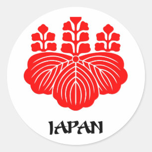 JAPAN - embleem/vlag/wapen/symbool Ronde Sticker