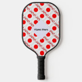 Japan en Japanse vlag met Jouw naam Pickleball Paddle (Voorkant)