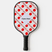 Japan en Japanse vlag met Jouw naam Pickleball Paddle (Achterkant)