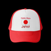 Japan en Japanse vlag Rode Personalisatie Trucker Pet