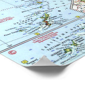 " Japan en Korea : Gedetailleerde kaart van 1960 . Poster (Hoek)