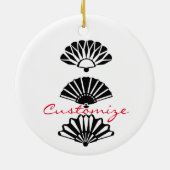 Japan Fans Thunder_Cove Keramisch Ornament (Achterkant)