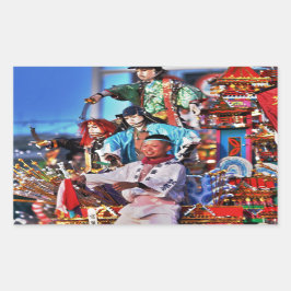 Japan Festival Tradition Rechthoekige Sticker