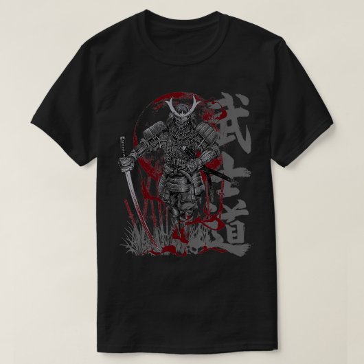 Japan Fighter Japanse Samurai T-shirt (Design voorkant)