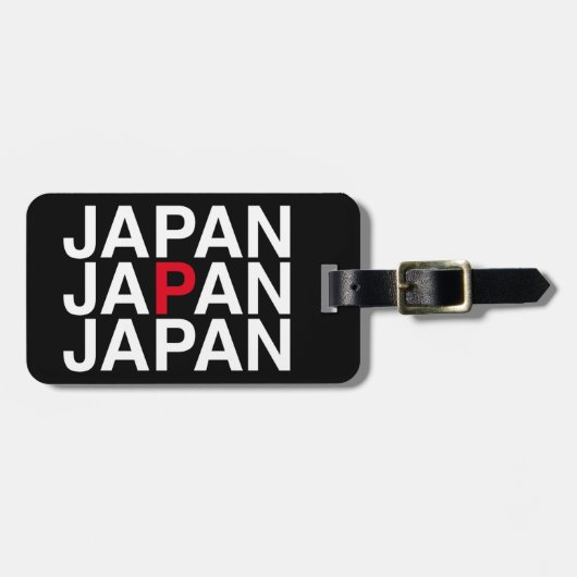 JAPAN Flag Bagagelabel (Voorkant horizontaal)