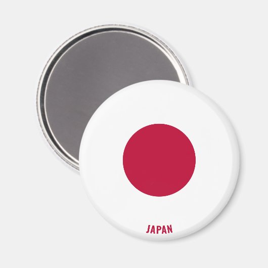 Japan Flag Charming Patriottic Magneet (Voorkant / Achterkant)