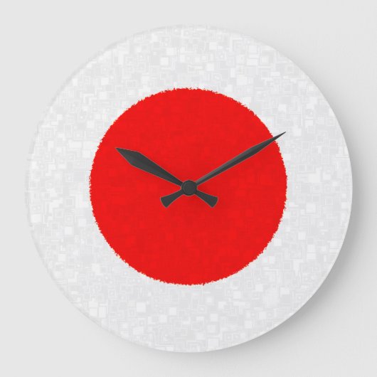 JAPAN FLAG Clock Grote Klok (Voorkant)