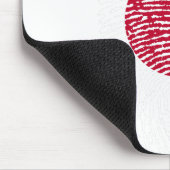 Japan Flag Fingerprint Country Pride Identity Muismat (Hoek)