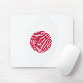 Japan Flag Fingerprint Country Pride Identity Muismat (Met muis)