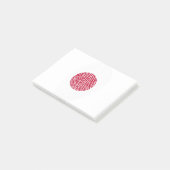 Japan Flag Fingerprint Country Pride Identity Post-it® Notes (Schuin)