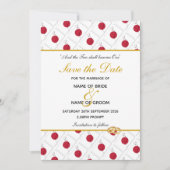 JAPAN FLAG Gepersonaliseerd bruiloft Save The Date (Voorkant)