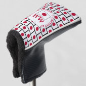 JAPAN Flag - Gepersonaliseerde MONOGRAM Golfheadcover (3/4 voorkant)