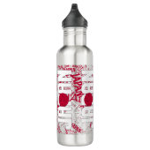 Japan Flag Gorheerlijk Patriottisch Waterfles (Rechts)