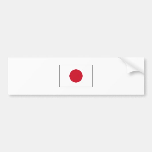 Japan FLAG International Bumpersticker (Voorkant)