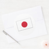Japan FLAG International Ronde Sticker (Envelop)