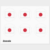Japan FLAG International Ronde Sticker (Vel)