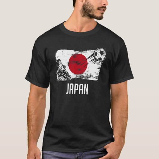 Japan Flag Jersey Japans Soccer Team Japans T-shirt (Voorkant)