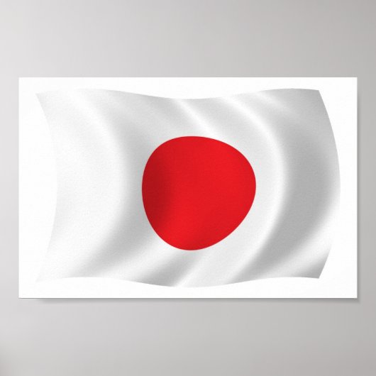 Japan Flag Poster Print (Voorkant)