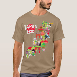 Japan Flag ravel Map Japanse Pride Okinawa okyo T-shirt