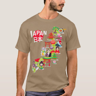Japan Flag ravel Map Japanse Pride Okinawa okyo T-shirt