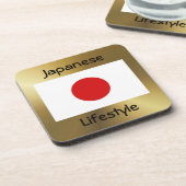 Japan Flag+Text Onderzetter (Linkerzijde)