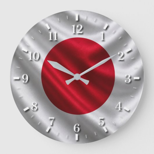 Japan Flag Watch 2026 Grote Klok (Voorkant)