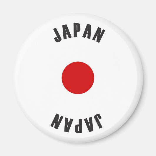 Japan Flag Wheel Magneet (Voorkant)