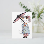 Japan Floating World of Maiko en Geisha Briefkaart (Staand voorkant)