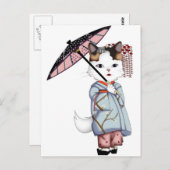 Japan Floating World of Maiko en Geisha Briefkaart (Voorkant / Achterkant)