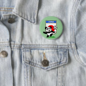 Japan Football Panda Ronde Button 5,7 Cm (In situ)