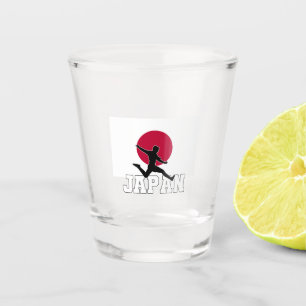 Japan Football Soccer National Team Shot Glass Glas