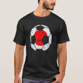 Japan Football World Soccer Japans Van Land B T-shirt (Voorkant)