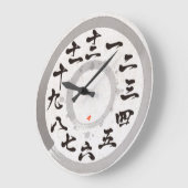 Japan geborsteld kanji met ronde [witte gezicht] v grote klok (Hoek)