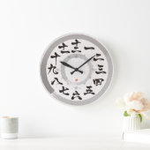 Japan geborsteld kanji met ronde [witte gezicht] v grote klok (Huis)