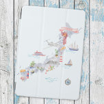 Japan Geïllustreerde kaart iPad Pro Cover<br><div class="desc">Kleed je iPad Air aan met ons Japanese Map Hoesje! Waterverf kunst stiert zwerflust in kinder en reisliefhebbers en beschermt je toestel met stijl op je Aziatische avonturen.</div>