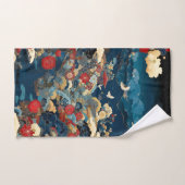 Japan geïnspireerde luxe bloemkunst bad handdoek (Handdoek)