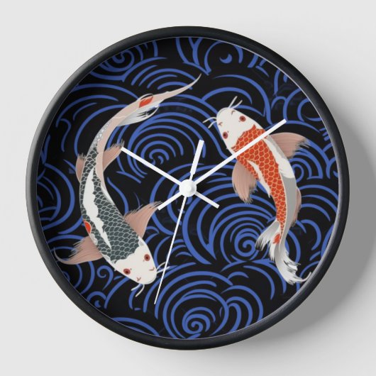 Japan geïnspireerde oranje en witte koi (Voorkant)