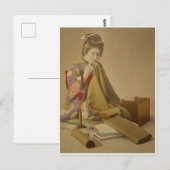 JAPAN Geisha Girl in Kimono ca1920  antiek Briefkaart (Voorkant / Achterkant)