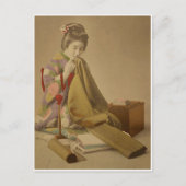 JAPAN Geisha Girl in Kimono ca1920  antiek Briefkaart (Voorkant)